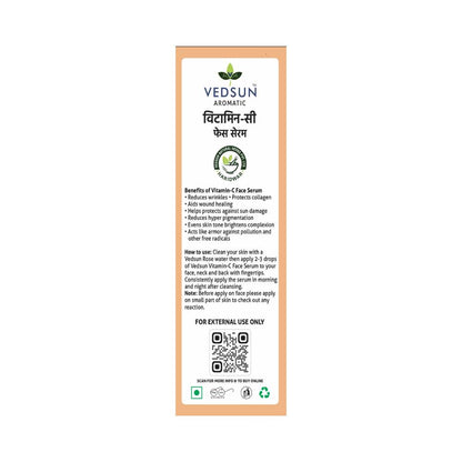 Vedsun Naturals Vitamin C Face Serum Anti Ageing Daily Glow for Men & Women