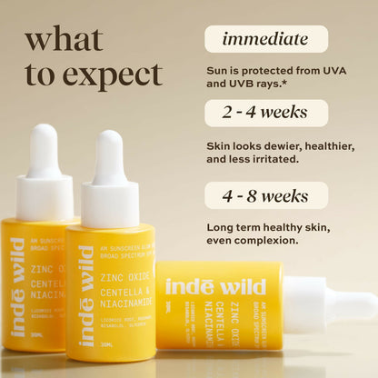 Inde Wild AM Sunscreen Glow Drops SPF 50+