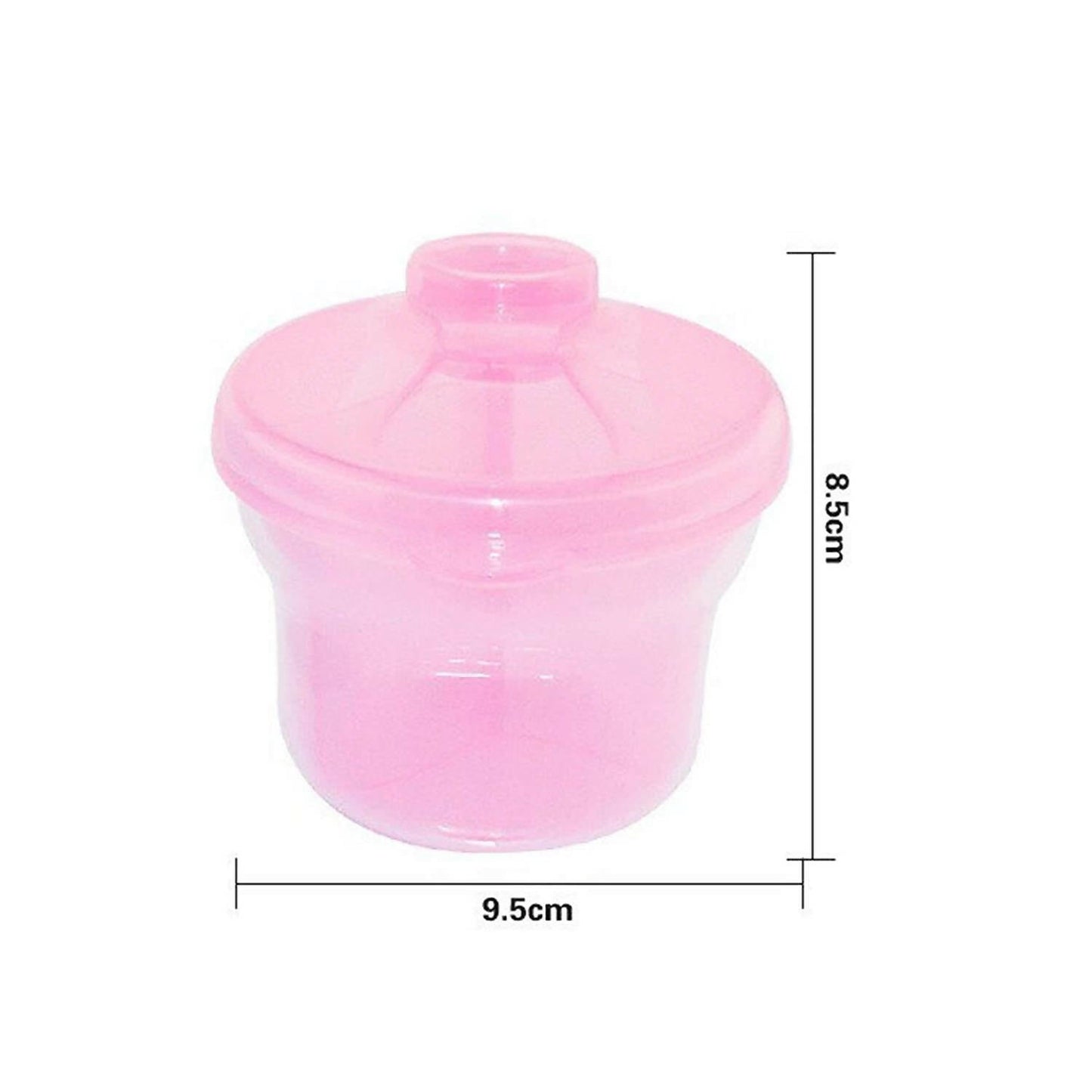 Safe-O-Kid Bpa Free Portable Milk Powderfood Storage Box For Baby, Pink