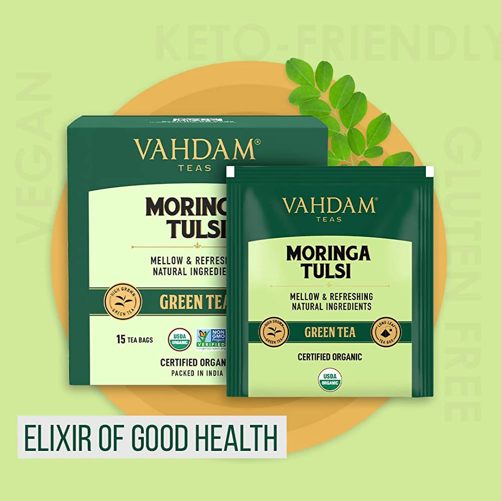 Vahdam Vahdam Moringa Tulsi Green Tea