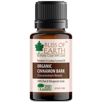 Bliss of Earth Organic Cinnamon Bark Premium Sri Lankan Essential Oil - buy in USA, Australia, Canada