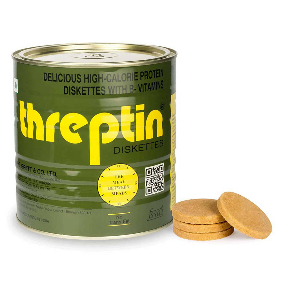 Threptin High-Calorie Protein Diskettes - Vanilla Flavor