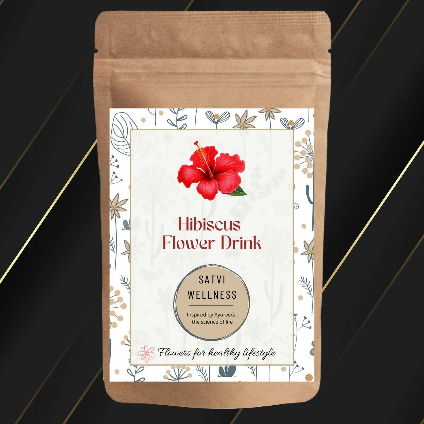 Satvi Wellness Hibiscus Flower Drink | Hibiscus Flower Tea | Hibiscus Tea