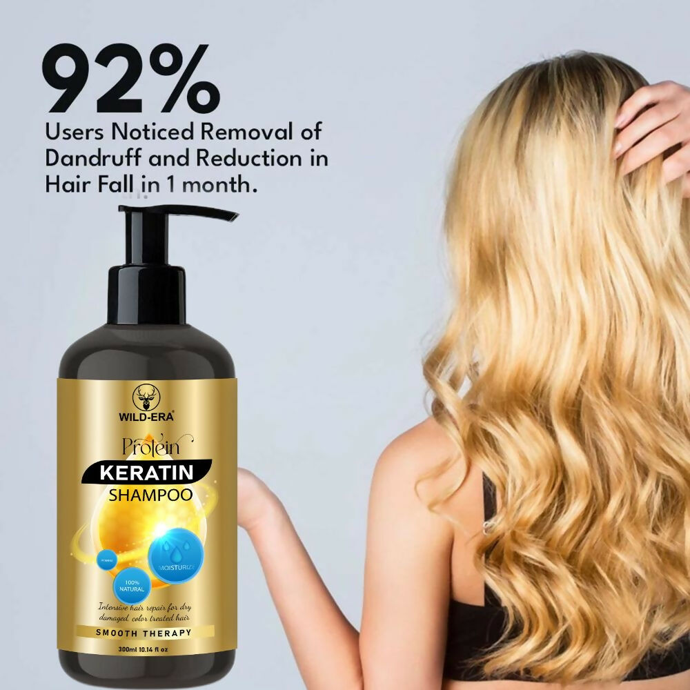 Wildera Keratin Smooth Shampoo with Keratin and Argan Oil