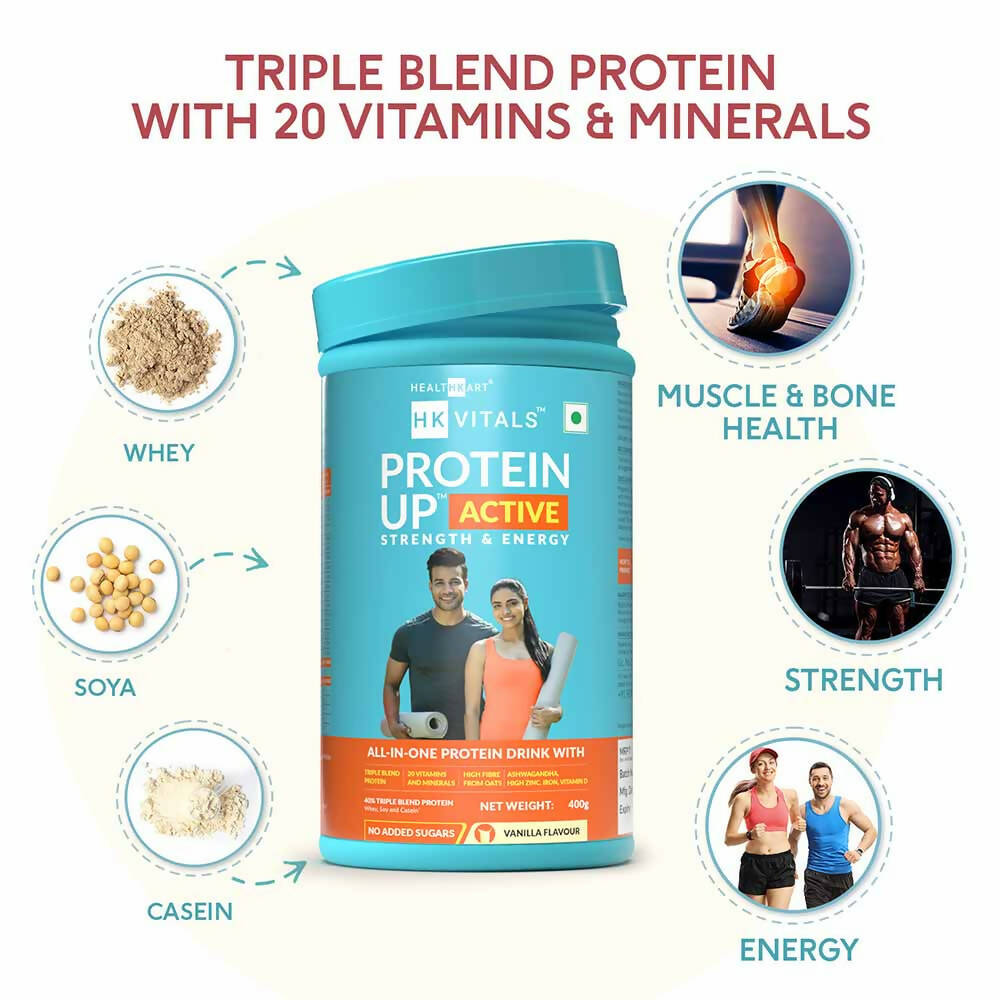 HK Vitals ProteinUp Active Strength & Energy (No Added Sugar)