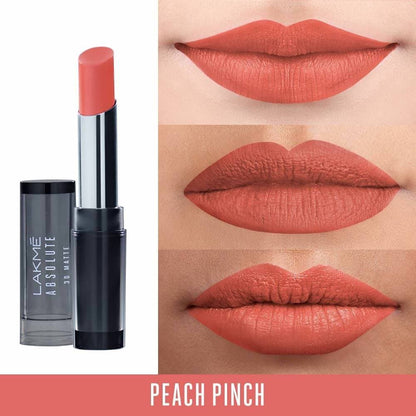 Lakme Absolute 3D Lipstick - Peach Pinch