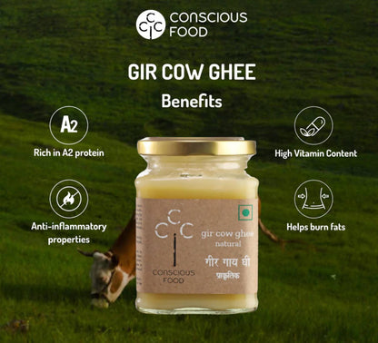 Conscious Food A2 Gir Cow Ghee (Bilona Preparation)