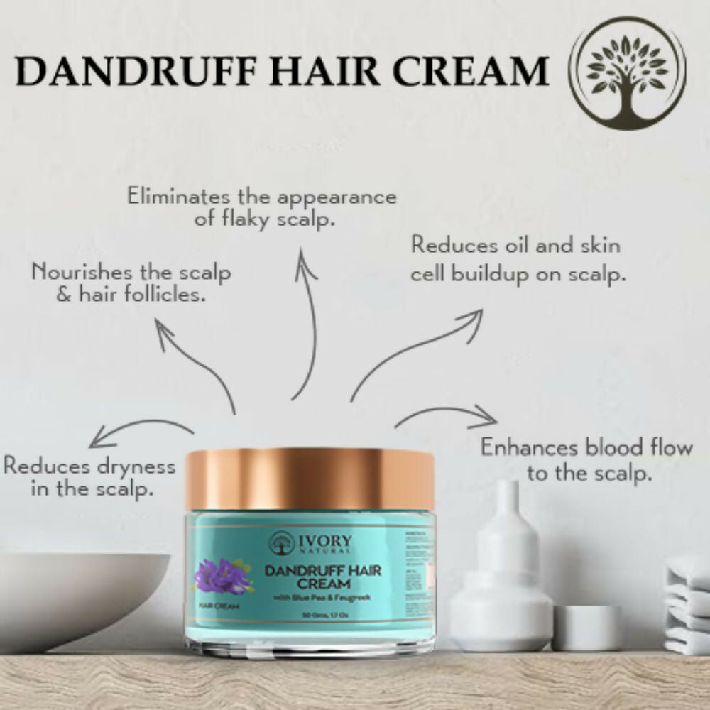 Ivory Natural Dandruff Hair Cream For Dandruff, And Nourishing Dry Scalp