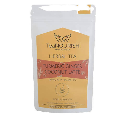 TeaNourish Turmeric Ginger Coconut Latte Herbal Tea - BUDNE