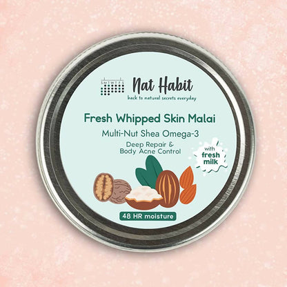 Nat Habit Multi-Nut Shea Omega-3 Fresh Whipped Skin Malai