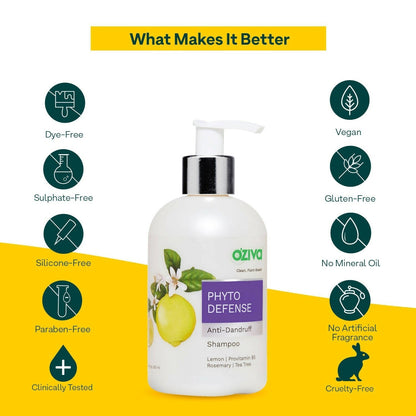 OZiva Phyto Cleanse Anti-Dandruff Shampoo