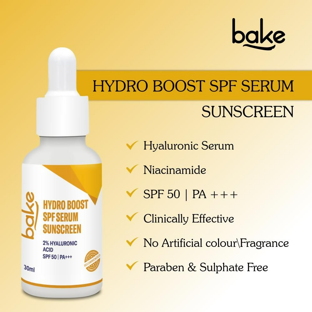 Bake 2% Hyaluronic Acid Hydro Boost Sunscreen Serum Spf 50 Pa+++