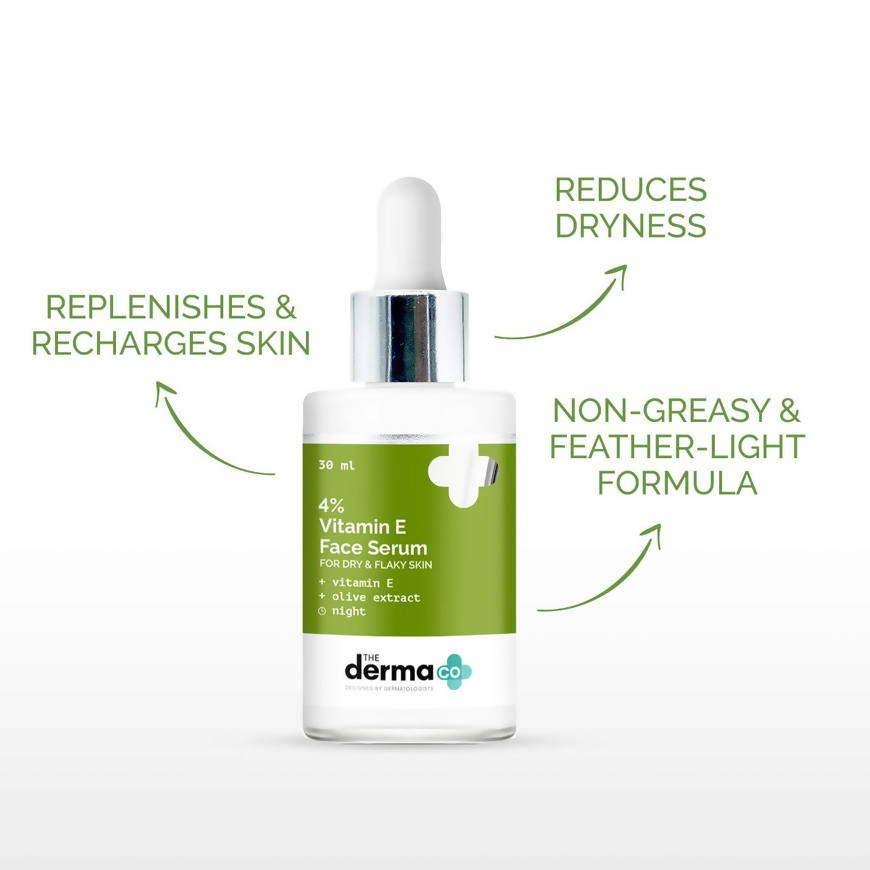 The Derma Co 4% Vitamin E Face Serum For Dry & Flaky Skin