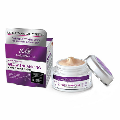 Iba Advanced Activs Youth Preserve Glow Enhancing Night Repair Cr??me - usa canada australia