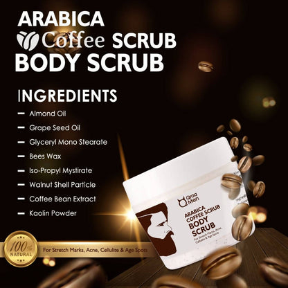Qraa Men Arabica Coffee Scrub Body Scrub