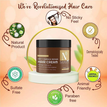 NutriGlow Dry & Damage Repair Hair Cream