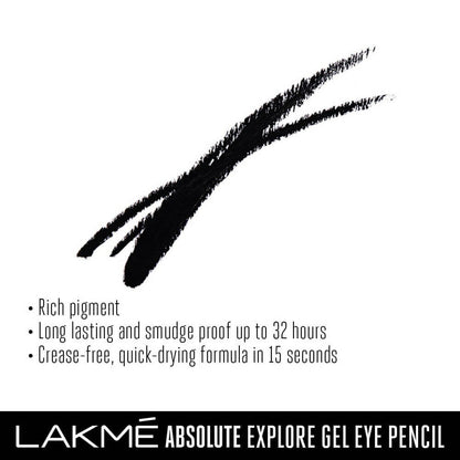 Lakme Absolute Explore Eye Pencil - Mysterious Black