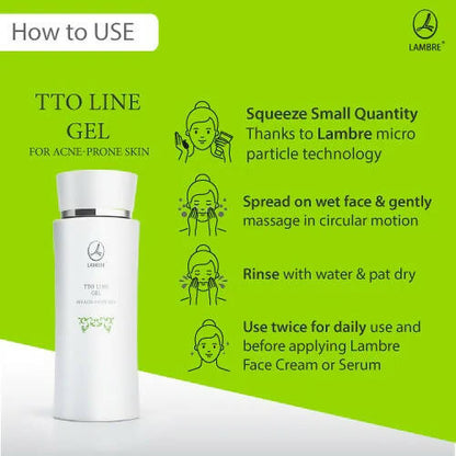 Lambre TTO Line Gel For Acne Prone Skin