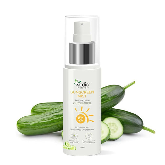 Vedic Naturals Sunscreen Face Mist with SPF 50 PA+++ - BUDNEN