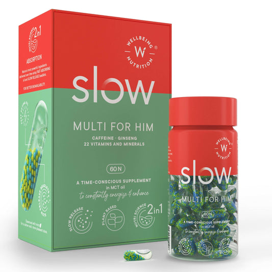 Wellbeing Nutrition Slow | Multivitamin for Him Capsules - BUDEN