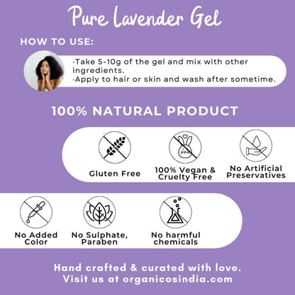 Organicos Pure Lavender Face Gel