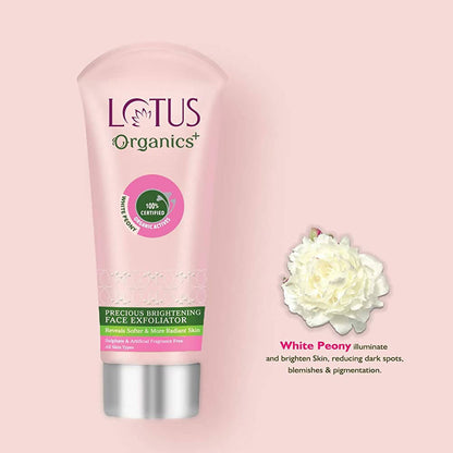 Lotus Organics+ Precious Brightening Face Exfoliator