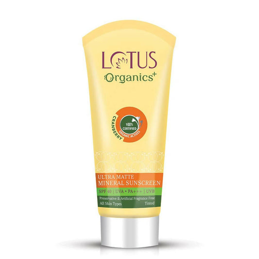 Lotus Organics+ Ultra Matte Mineral Sunscreen SPF 40 PA+++ - BUDEN