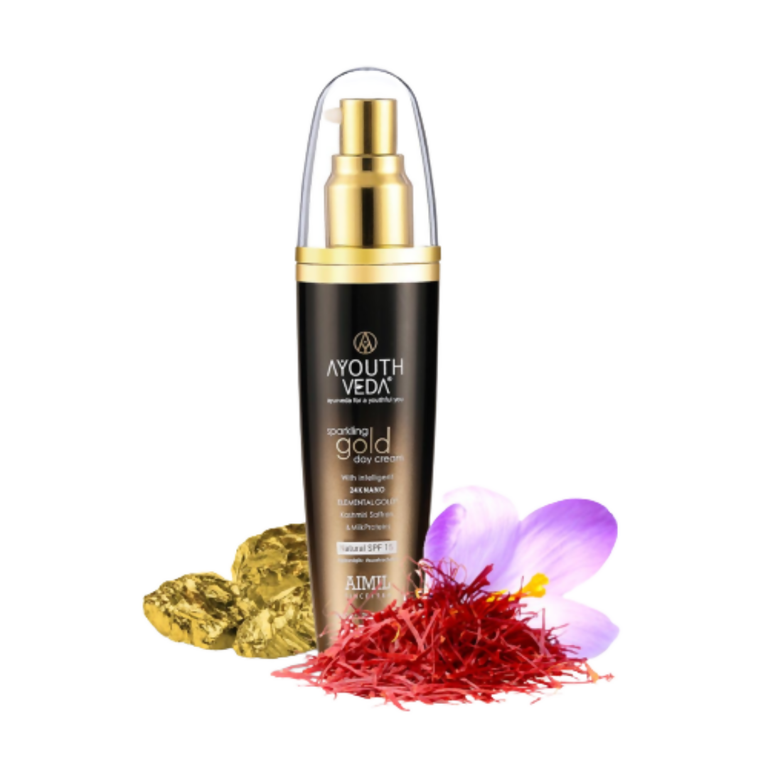 Ayouthveda Sparkling Gold Day Cream - BUDNEN