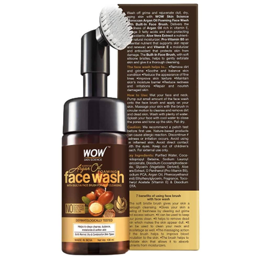 Wow Skin Science Moroccan Argan Oil Foaming Face Wash