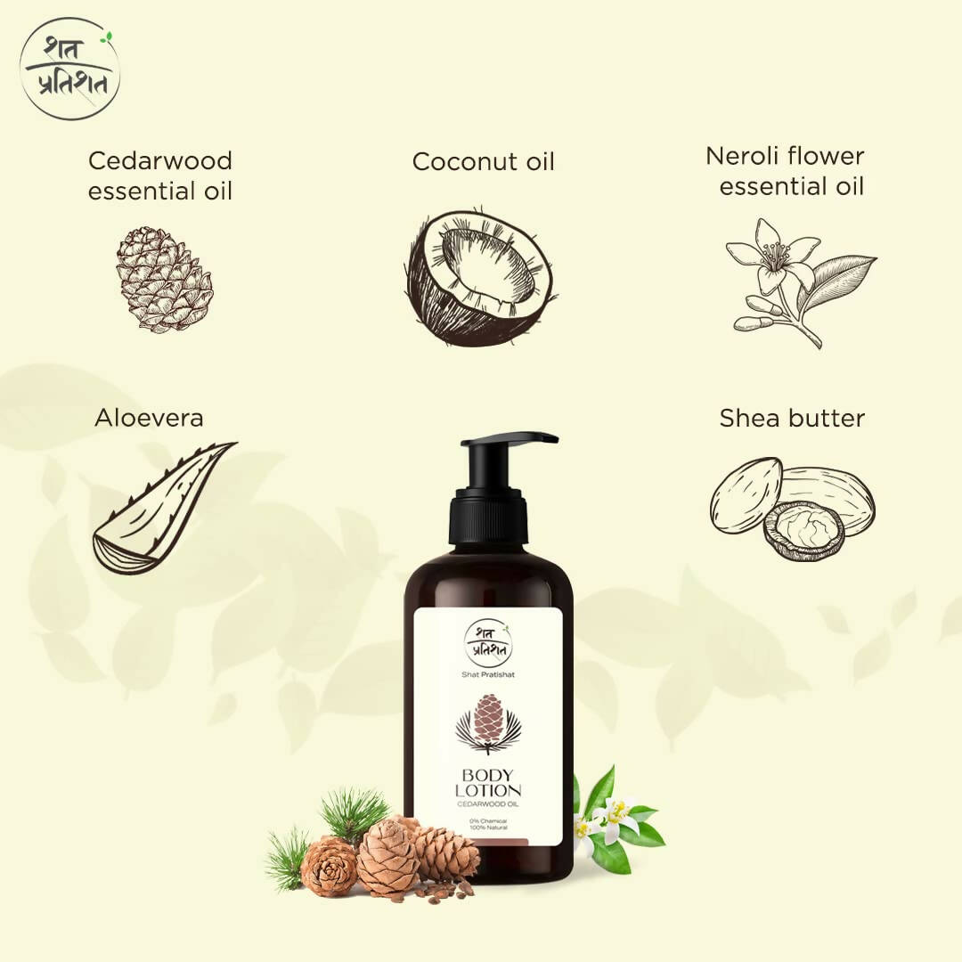 Shat Pratishat Moisturizing Body Lotion - Cedarwood Oil