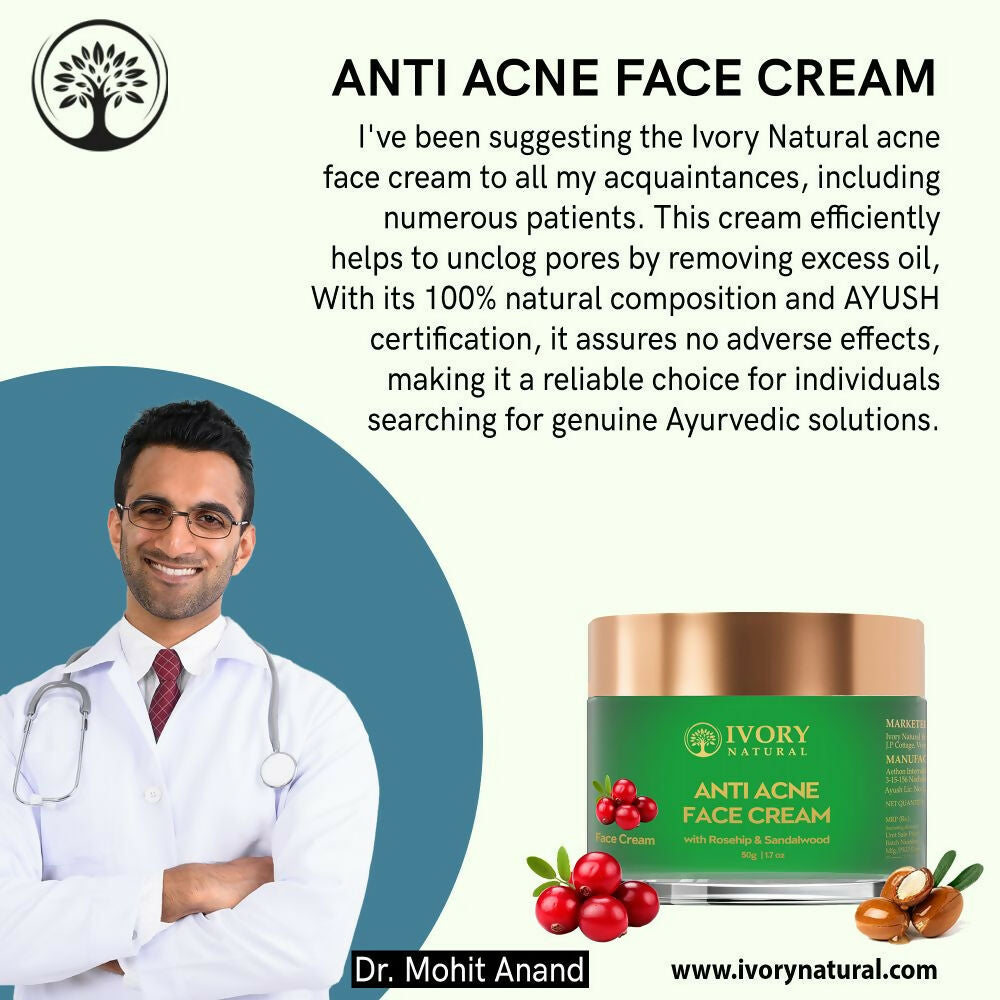 Ivory Natural Acne Face Cream For Acne Free Face