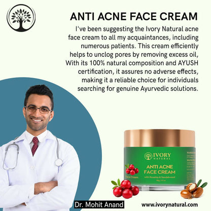 Ivory Natural Acne Face Cream For Acne Free Face