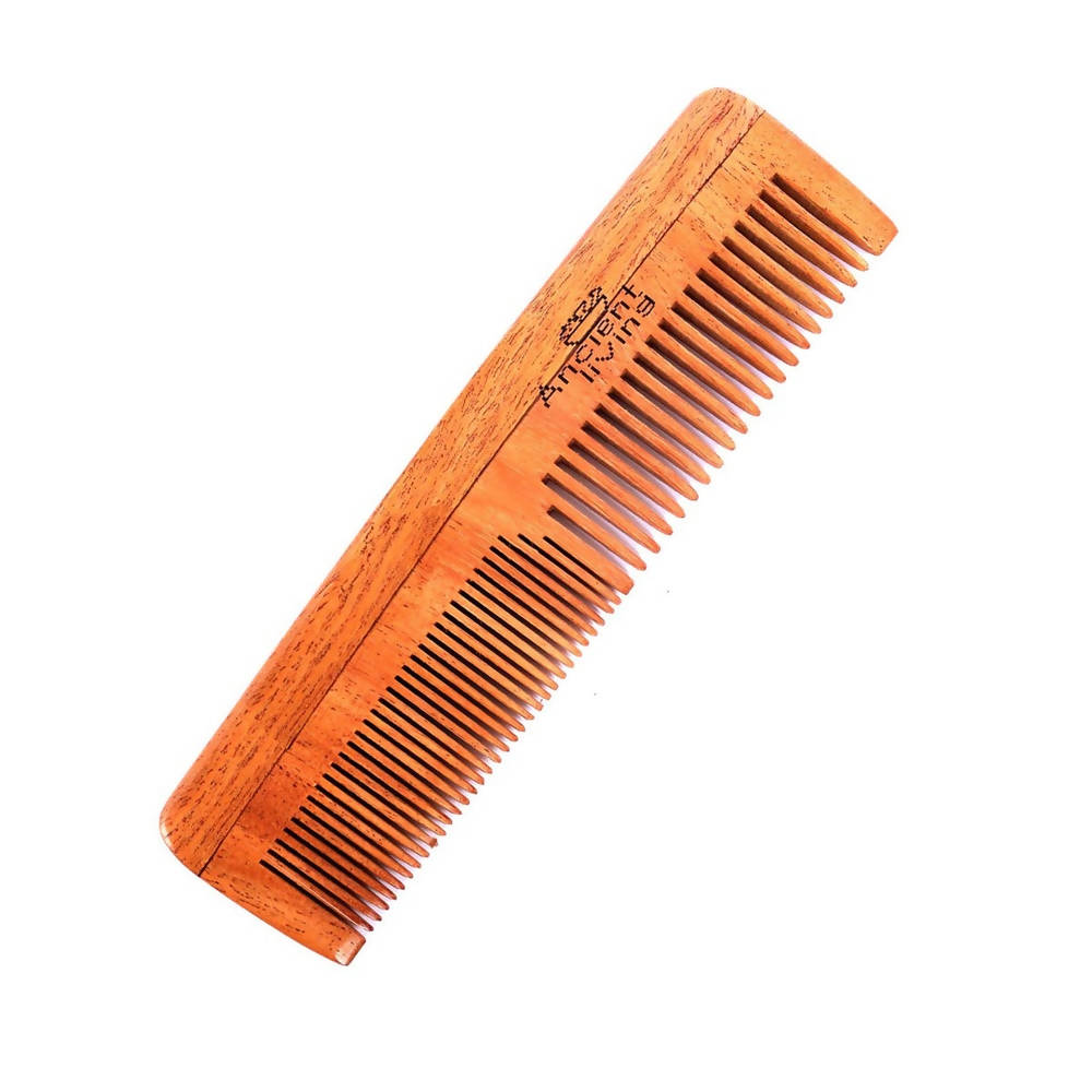 Ancient Living Neem Wood Comb 2 in 1 Model - BUDNE