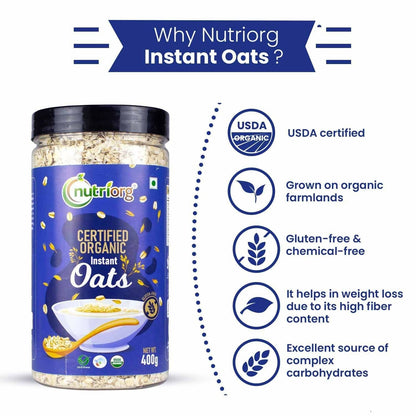 Nutriorg Certified Organic Instant Oats