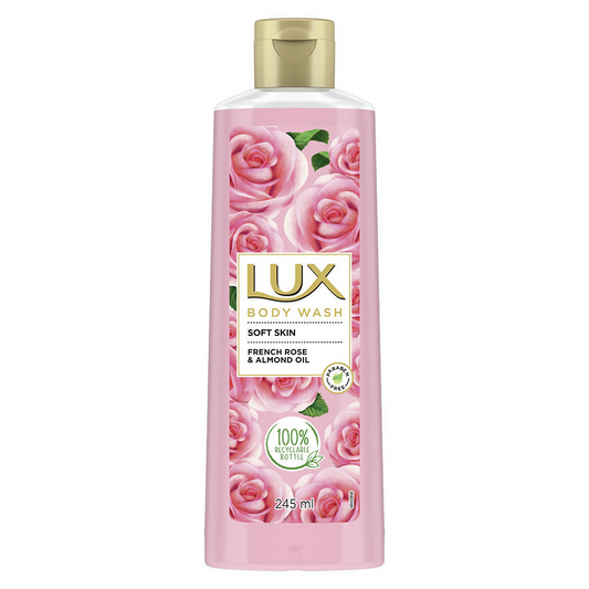 Lux Body Wash with French Rose Fragrance & Almond Oil - BUDNE