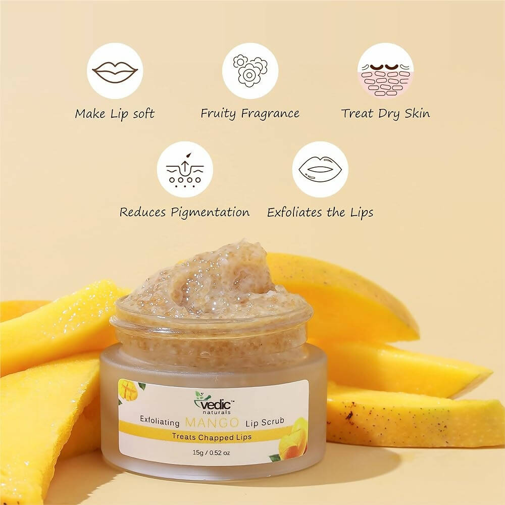 Vedic Naturals Exfoliating Mango Lip Scrub