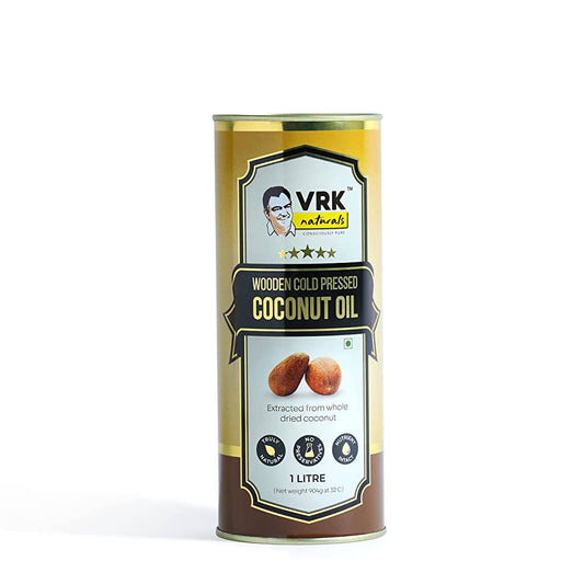 Vrk Naturals Wooden Cold Pressed Coconut Oil - BUDNE