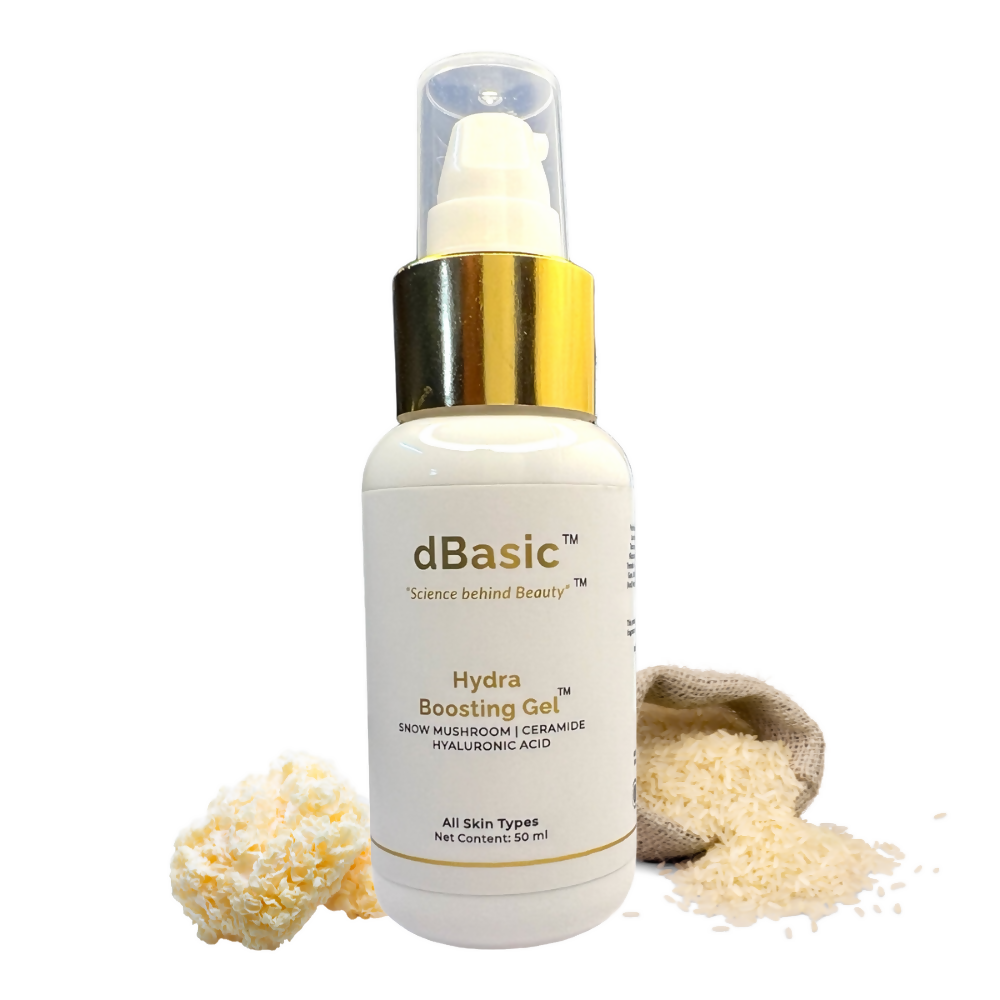 dBasic Hydra Boosting Gel, Lightweight Moisturizer with Snow Mushroom, Rice Water, Ceramides -  buy in usa 