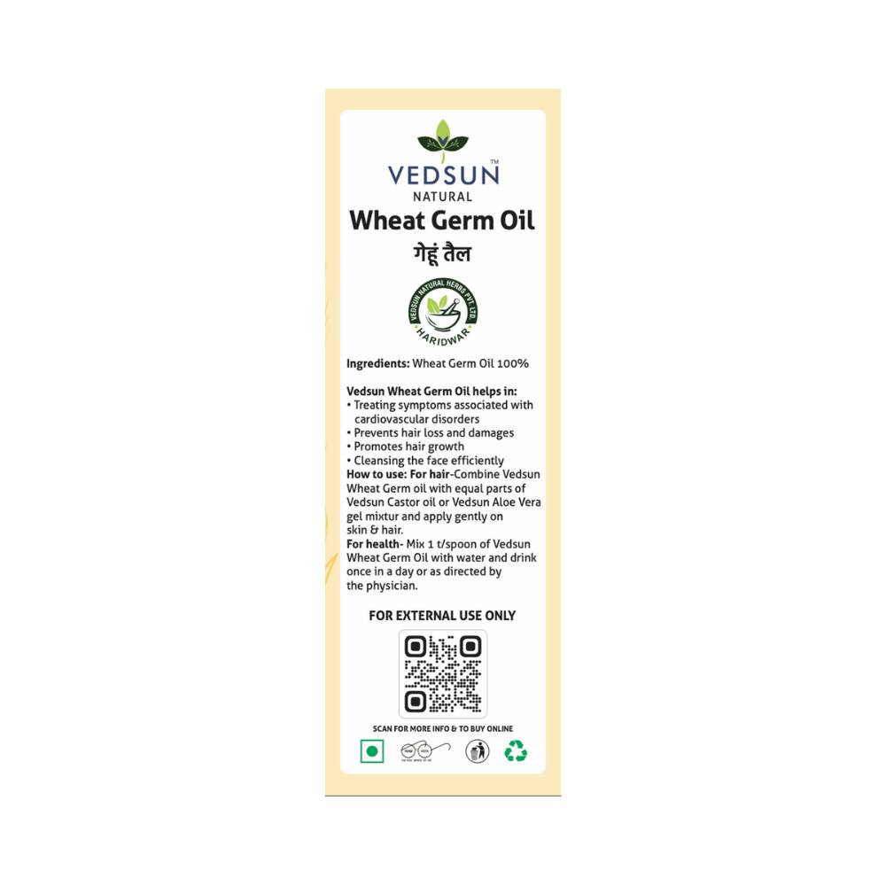 Vedsun Naturals Wheat Germ Essential Oil Pure & Organic for Skin