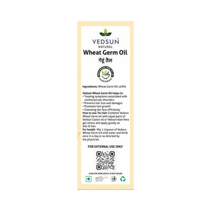 Vedsun Naturals Wheat Germ Essential Oil Pure & Organic for Skin