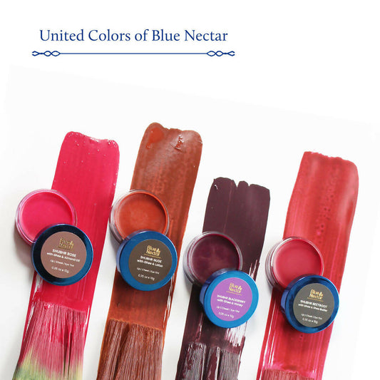 Blue Nectar Shubhr Beetroot Lip, Cheek & Eye Tint with Ghee & Almond Oil
