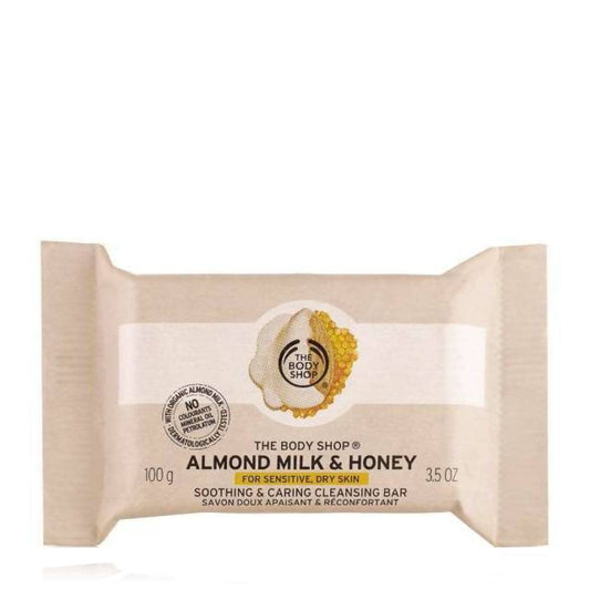 The Body Shop Almond Milk & Honey Soothing & Caring Cleansing Bar 100 gm