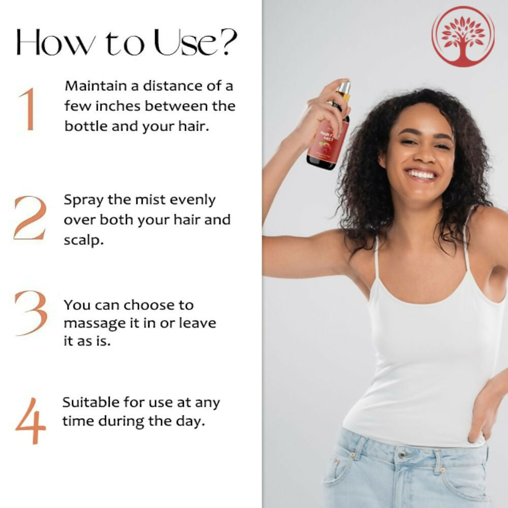 Ivory Natural Hair Mist For Long Hair For Growth Of Hair, Strengthen Follicles, And Restore Shine