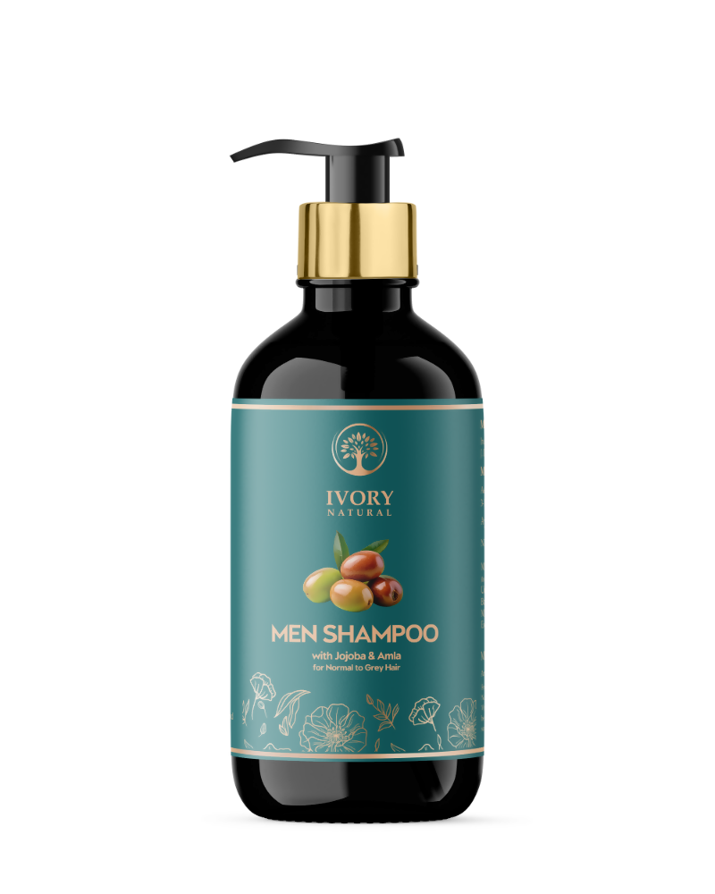 Ivory Natural Men Shampoo For Deep Cleansing, Scalp Wellness, Hair Shine & Dandruff Control