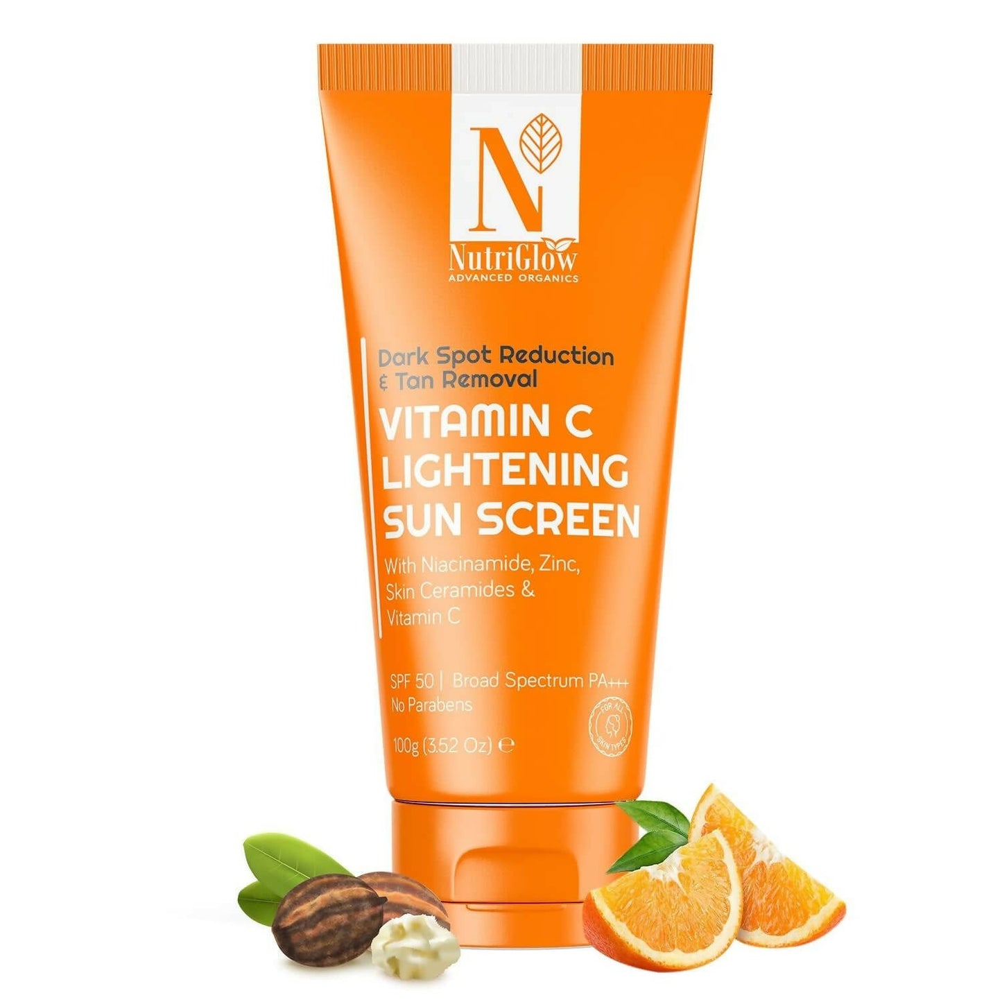 NutriGlow Advanced Organics Vitamin C Lightening Sunscreen SPF50 PA+++ -  buy in usa 