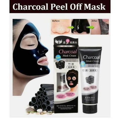 Favon Activated Charcoal Face Mask for Blackhead Removal and Clarifying Skin