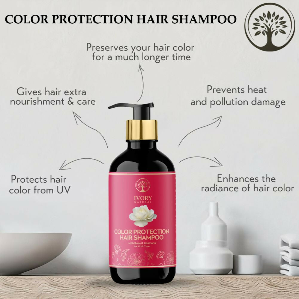 Ivory Natural Color Protection Hair Shampoo - Natural Solution For Coloured Hair