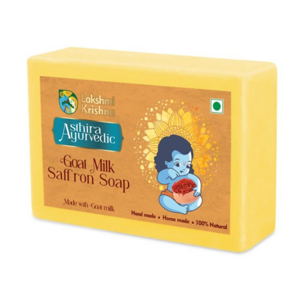 Lakshmi Krishna Saffron Goat Milk Soap - BUDNE