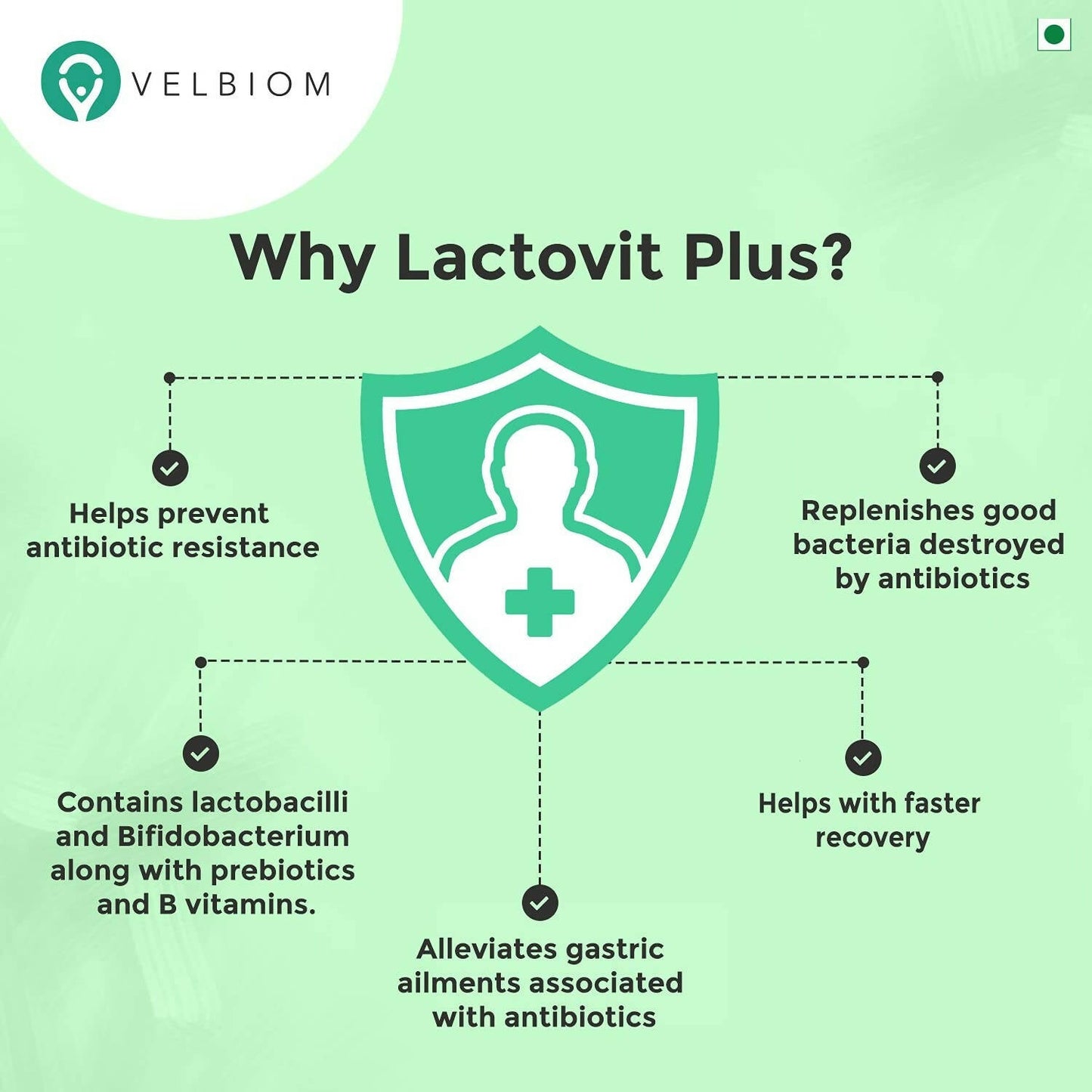 Velbiom Lactovit Plus Probiotics For Men