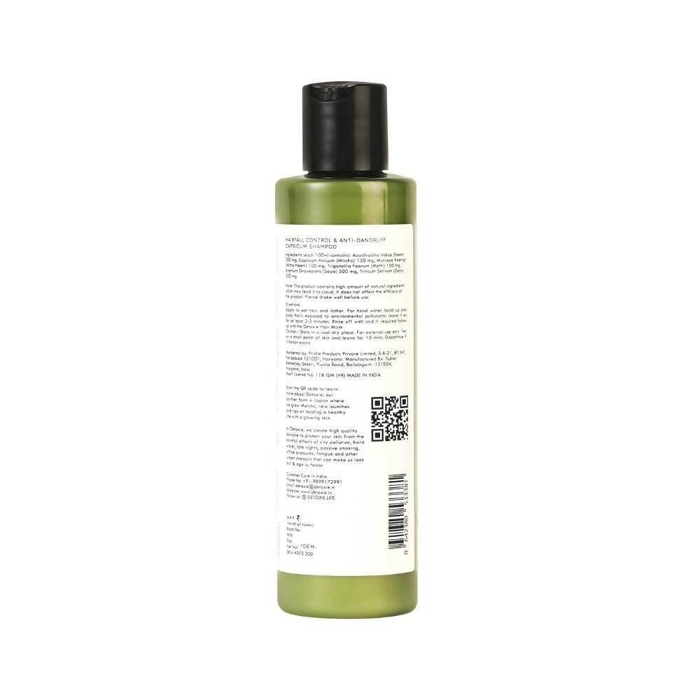 Detoxie Hairfall Control & Anti-Dandruff Capsicum Shampoo